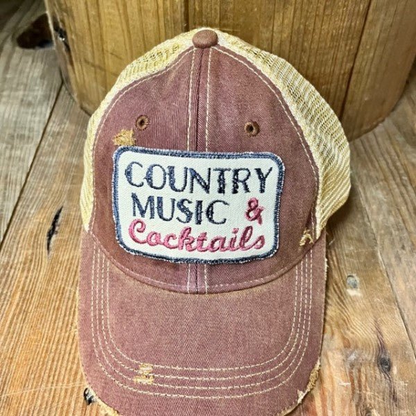 Country Music & Cocktails Hat - Trendy Accessories in As Shown for Women | The802Gypsy