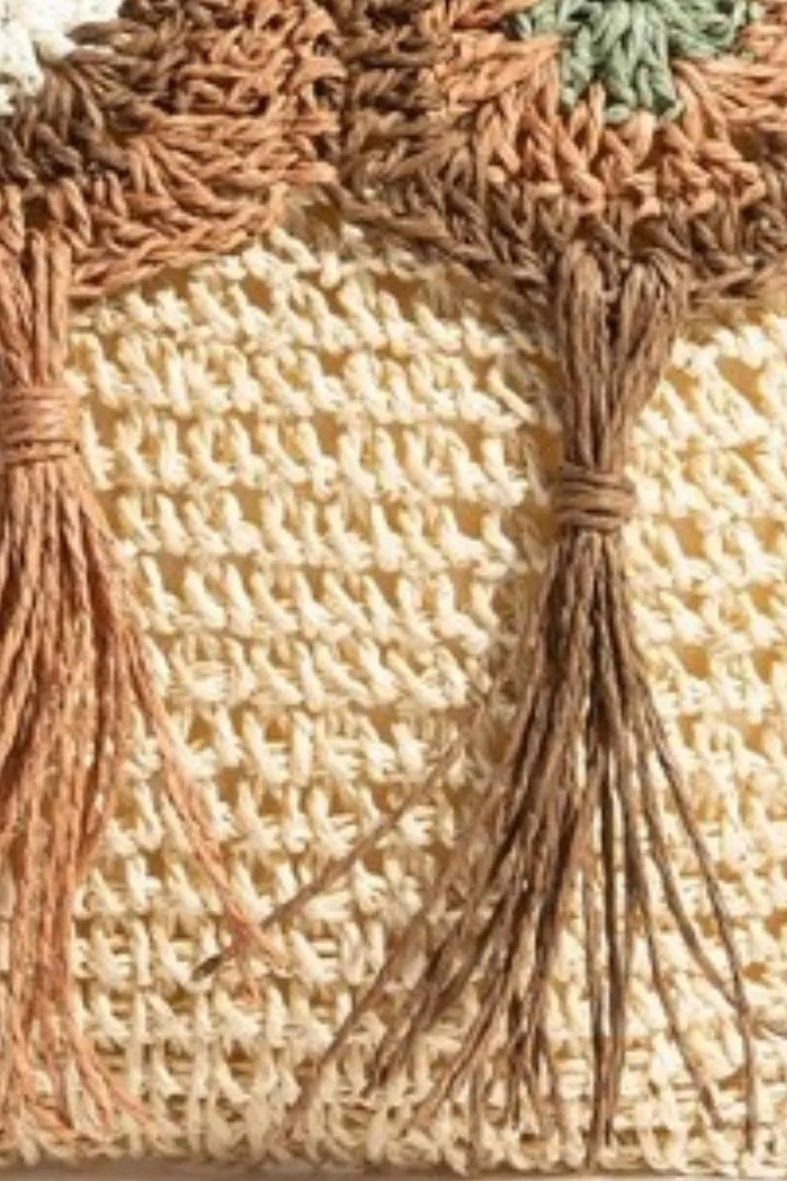 Fame Intricate Tassel Braided Crossbody Bag - Trendy Accessories in Tan for Women | The802Gypsy