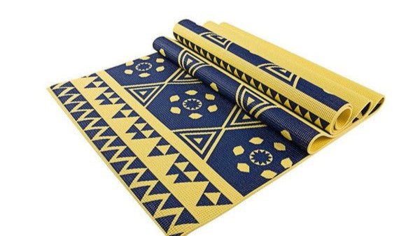 Jupiter Gear Maji Sports Printed PVC Yoga Mat - Trendy Accessories in Yellow for Women | The802Gypsy