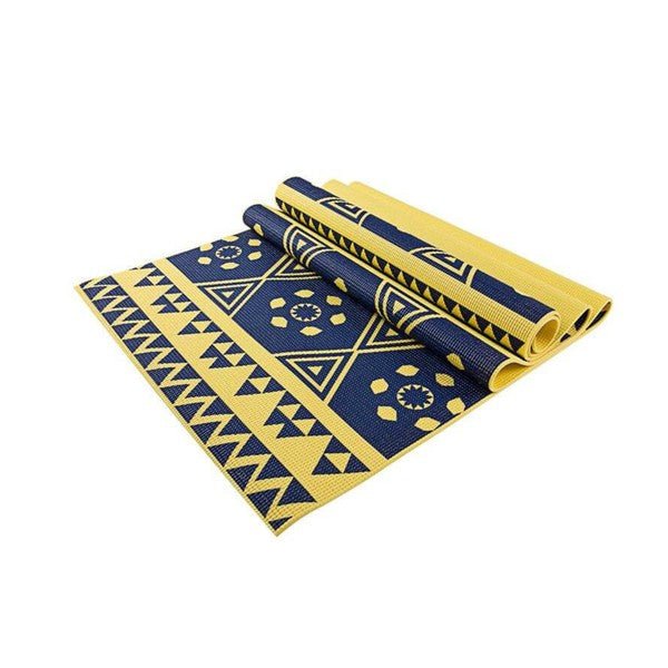 Jupiter Gear Maji Sports Printed PVC Yoga Mat - Trendy Accessories in Yellow for Women | The802Gypsy