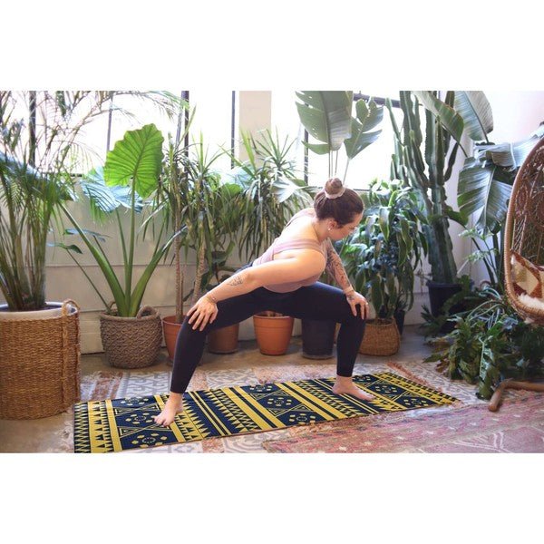 Jupiter Gear Maji Sports Printed PVC Yoga Mat - Trendy Accessories in Yellow for Women | The802Gypsy