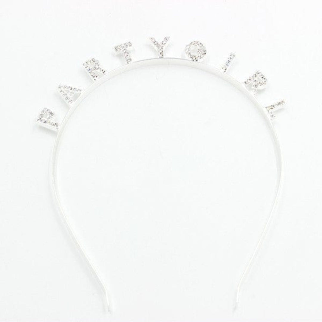 Party Girl Rhinestone Headband - Trendy Accessories/Hair in SILVER for Women | The802Gypsy