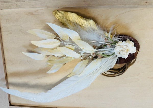 Jewelry Junkie Boho Western Floral Hat Accessories/Hat with Turquoise 1 by The802Gypsy