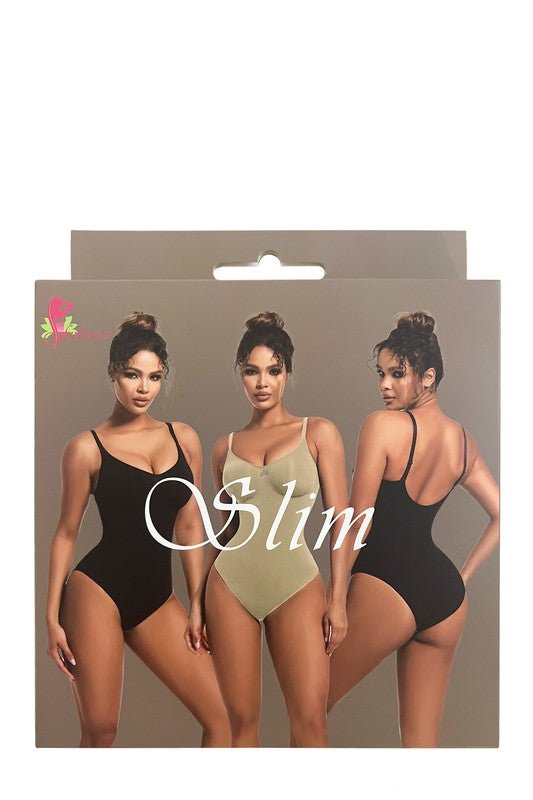 SLIM Line Fitted Spandex Bikini Bodysuit - Trendy Bodysuits in NUDE for Women | The802Gypsy