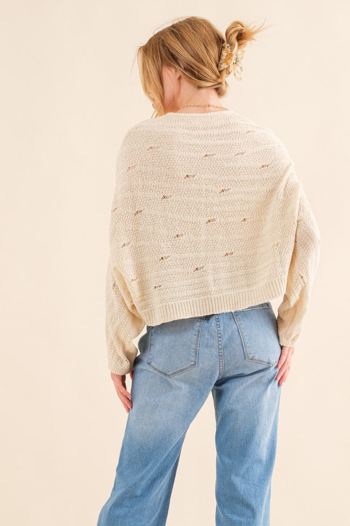 Dolman Sleeved Sweater - Trendy shirts and tops in Tan for Women | The802Gypsy
