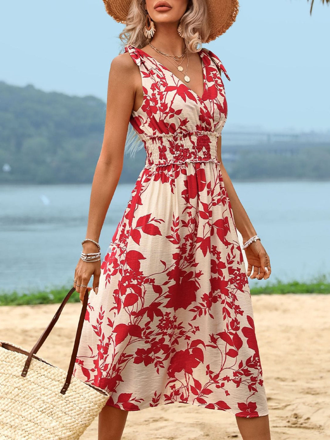 Deep Red Midi Dress - Trendy Dress/casual in Deep Red for Women | The802Gypsy