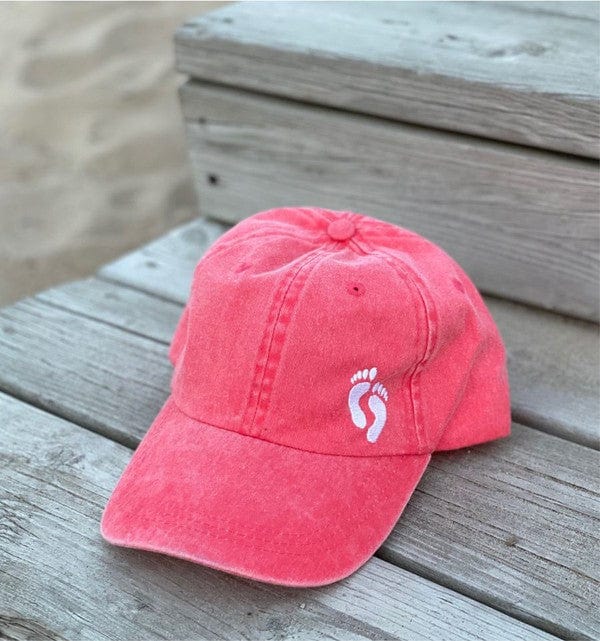 Bare Feet Only Hat - Trendy Accessories/Headwear in Coral for Women | The802Gypsy