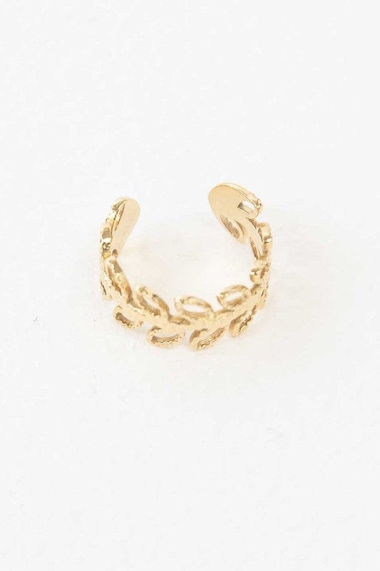 Fern Ear Cuff Earrings - Trendy Accessories/Jewelry in Gold for Women | The802Gypsy