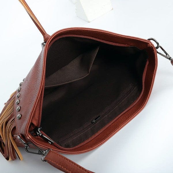 Fringe Cross Body Bag - Trendy HANDBAG/CROSSBODY in Brown for Women | The802Gypsy