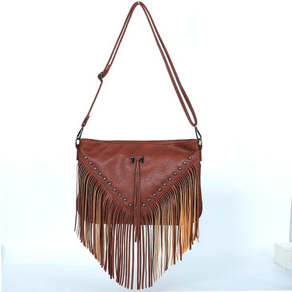 Fringe Cross Body Bag - Trendy HANDBAG/CROSSBODY in Brown for Women | The802Gypsy