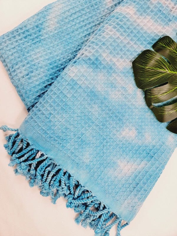 Quick Dry, Sand Proof Cotton Throw Towel - Trendy BEACH TOWELS in BLUE for Women | The802Gypsy