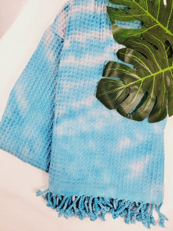 Quick Dry, Sand Proof Cotton Throw Towel - Trendy BEACH TOWELS in BLUE for Women | The802Gypsy