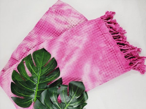 Quick Dry, Sand Proof Cotton Throw Towel - Trendy BEACH TOWELS in PINK for Women | The802Gypsy
