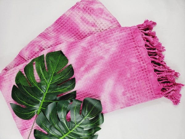 Quick Dry, Sand Proof Cotton Throw Towel - Trendy BEACH TOWELS in PINK for Women | The802Gypsy