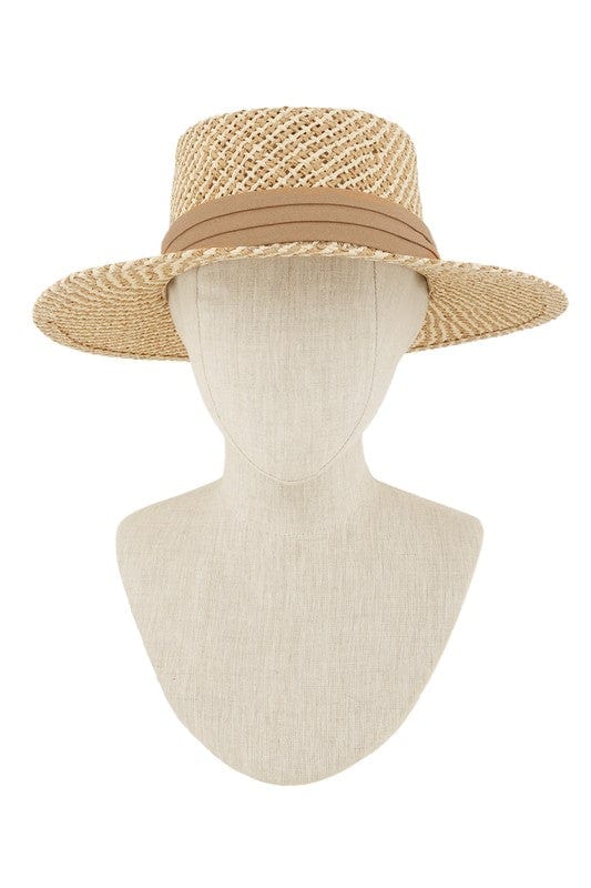 Straw Weave Floppy Brim Sun Hat - Trendy Accessories/Headwear in BLACK for Women | The802Gypsy