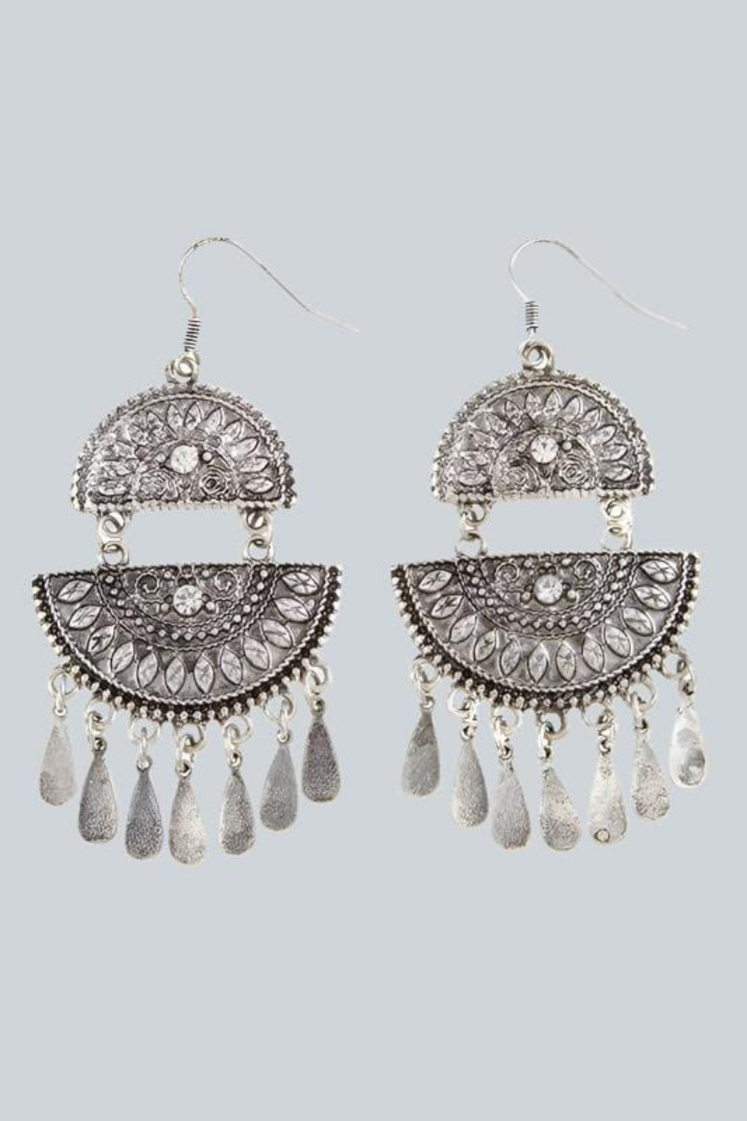 Vintage Tribal Dangle Earrings - Trendy Accessories/Jewelry in SILVER for Women | The802Gypsy