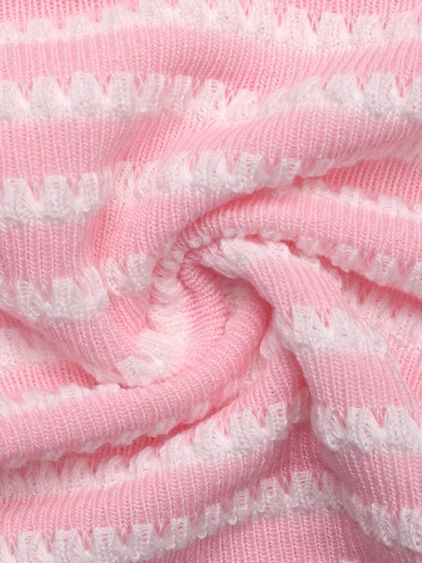 Casual Striped Tube Top - Trendy Tops/Tank Tops in Pink for Women | The802Gypsy