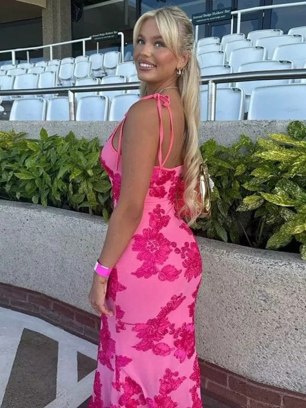 Embroidered Sweetheart Dress - Trendy Dress/floral in Rose for Women | The802Gypsy