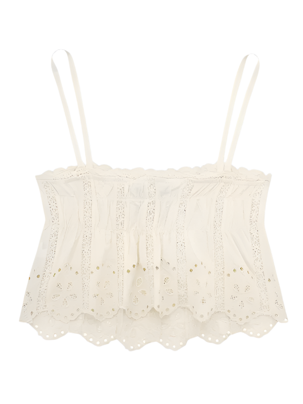 Embroidered Tank Top - Trendy Tops/Tank Tops in Cream for Women | The802Gypsy