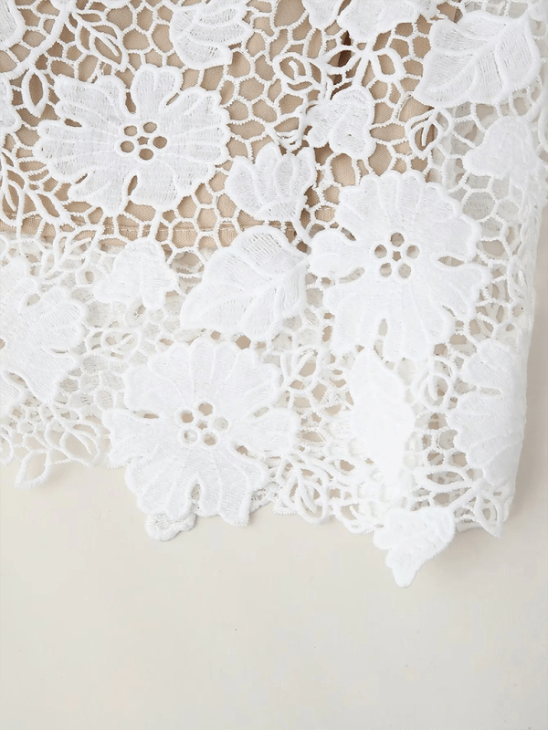 Lace Corset Back Style Dress - Trendy dress/COCKTAIL DRESS in White for Women | The802Gypsy