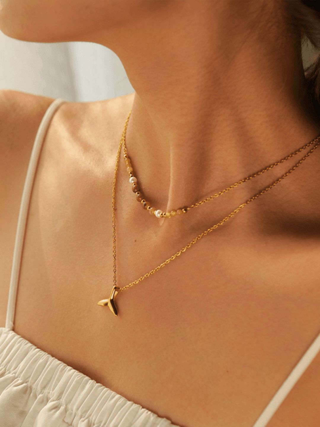 Ocean Starfish Shell Necklace - Trendy Accessories/Jewelry in Gold for Women | The802Gypsy