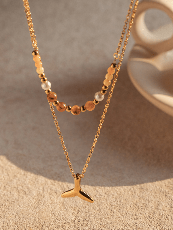 Ocean Starfish Shell Necklace - Trendy Accessories/Jewelry in Gold for Women | The802Gypsy
