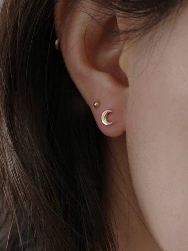 Small Crescent Moon Earrings - Trendy Accessories/Jewelry in Silver for Women | The802Gypsy