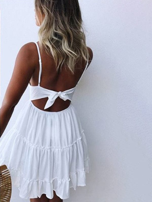 Vacation Sexy Lace Dress - Trendy Dresses/Beach Dress in White for Women | The802Gypsy