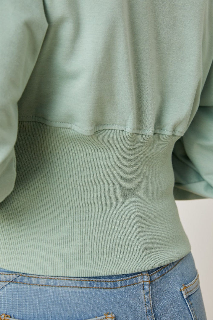 Lantern Sleeve Blouse - Trendy Tops/Blouses & Shirts in SAGE for Women | The802Gypsy