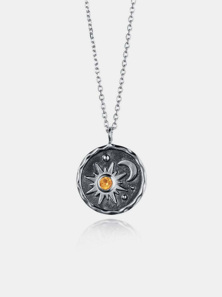 Sun & Moon Necklace - Trendy accessories/necklaces in Silver for Women | The802Gypsy