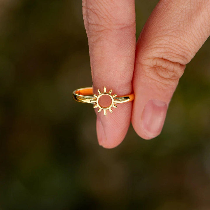 Sun Shape 18K Gold - Plated Ring - Trendy Accessories/Jewelry in Gold for Women | The802Gypsy