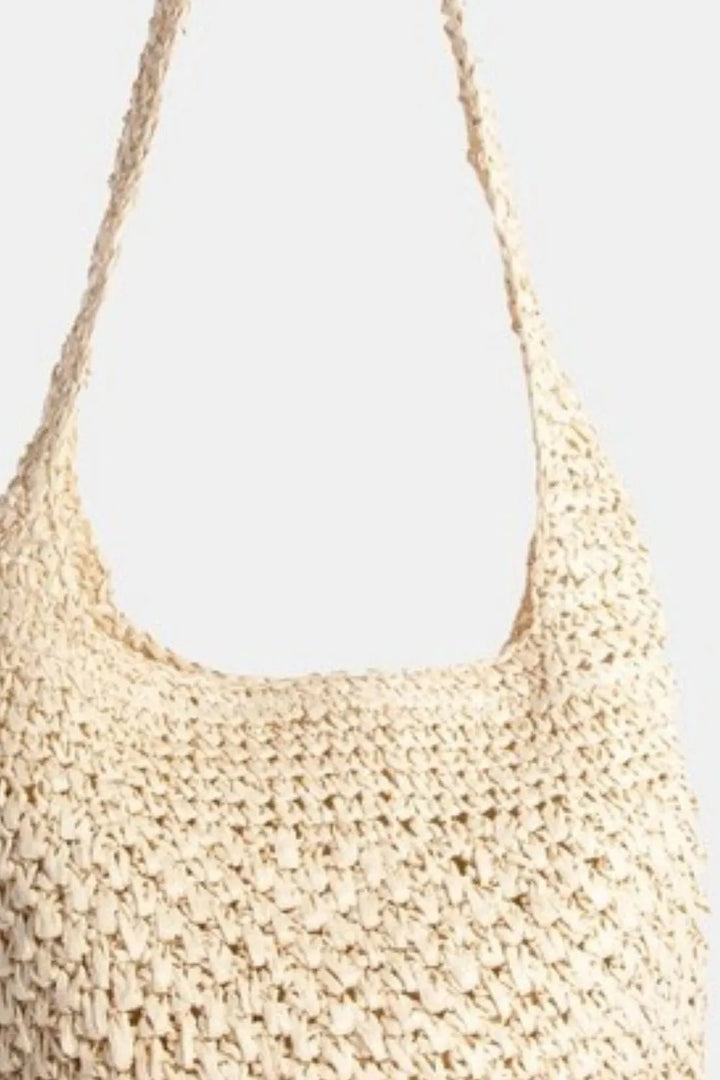 Fame Intricate Braided Hobo Shoulder Bag - Trendy Handbags in Pastel Yellow for Women | The802Gypsy