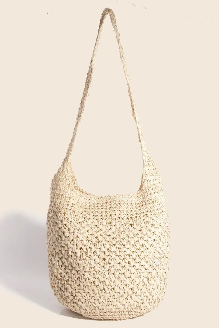 Fame Intricate Braided Hobo Shoulder Bag - Trendy Handbags in Pastel Yellow for Women | The802Gypsy
