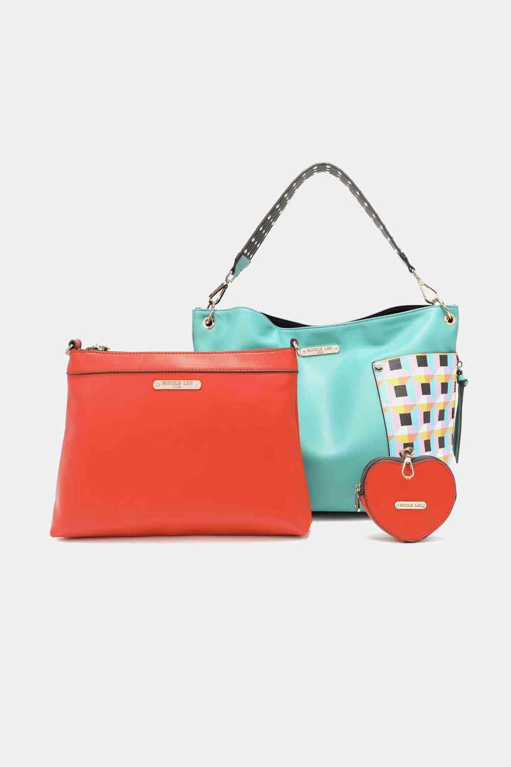 The802Gypsy Handbags, Wallets & Cases Turquoise / One Size GYPSY-Nicole Lee USA-3-Piece Handbag Set