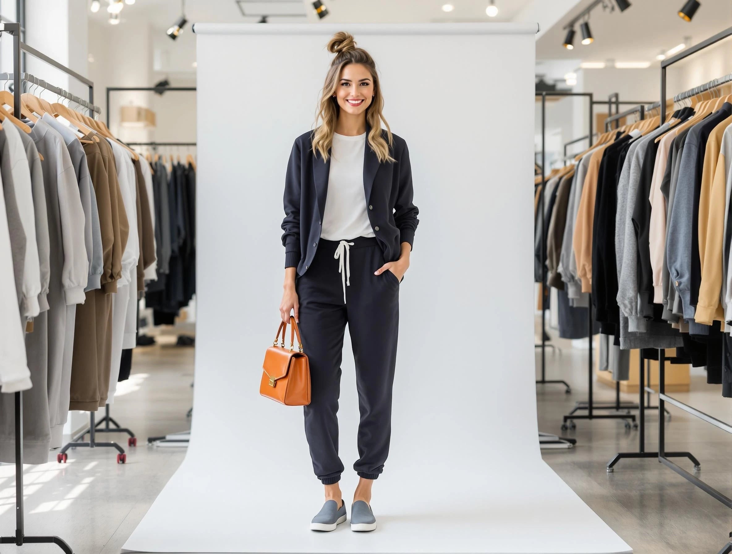 Women’s sweatpants and joggers collection featuring stylish and comfortable loungewear for casual outings and workouts.