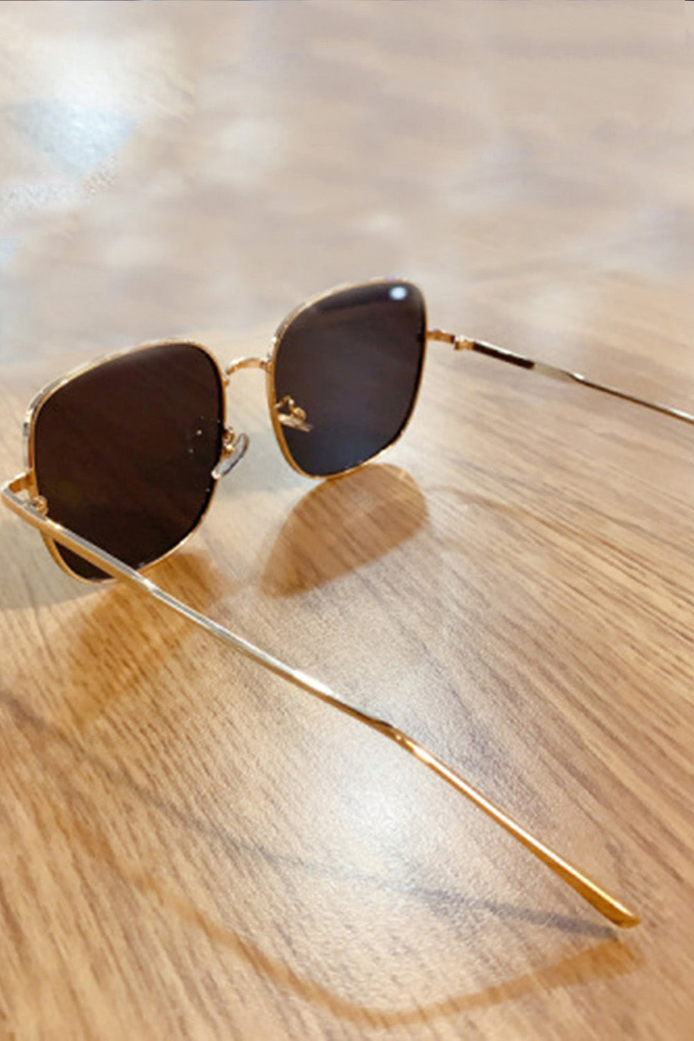 TRAVELING GYPSY-Square Metal Frame Sunglasses