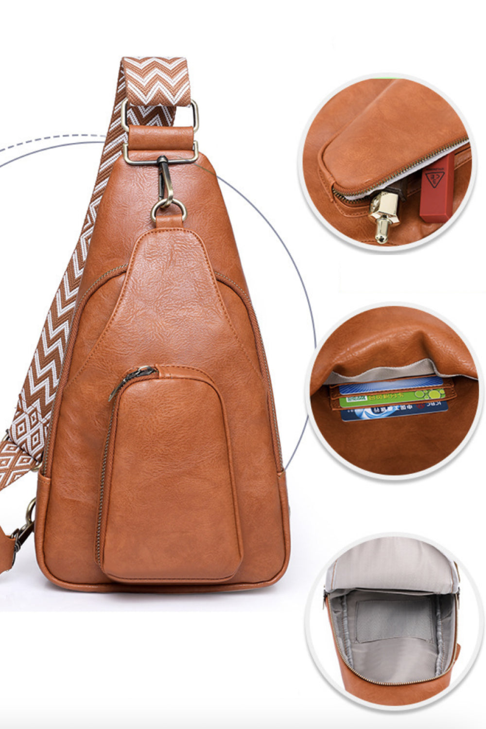 GYPSY-Adored-Take A Trip PU Leather Sling Bag