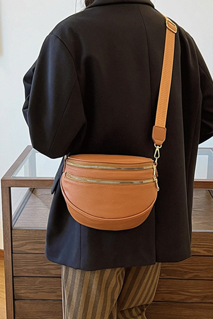 ❤️GYPSY-Zenana-Vegan Leather Multi Pocket Crossbody Bag