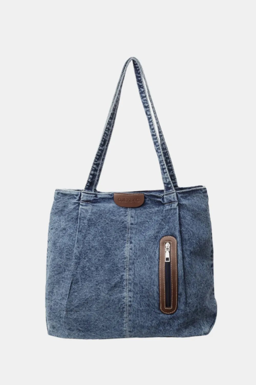 Medium Denim Tote Bag Accessories with Light One Size by The802Gypsy.
