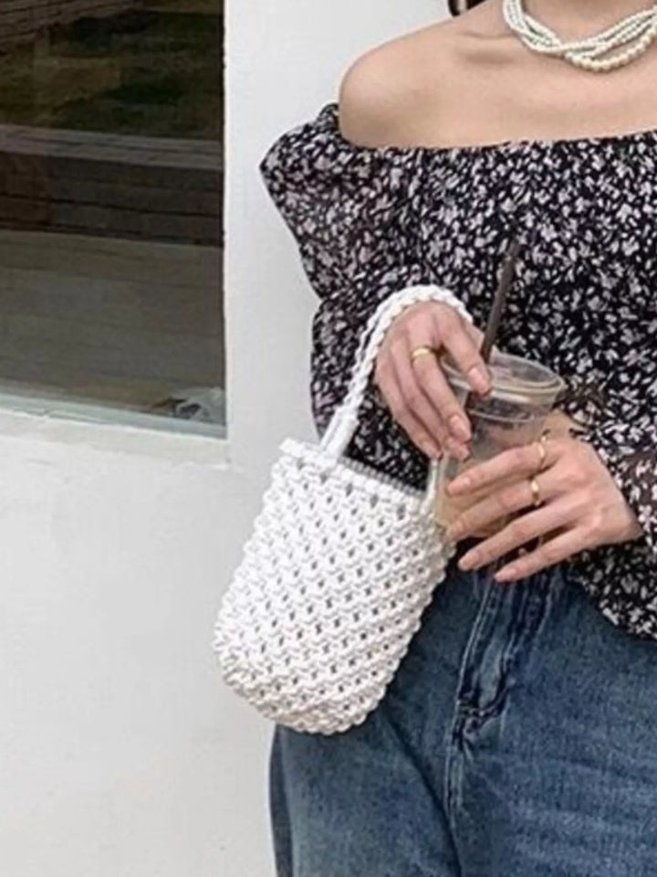 Handmade Crochet Handbag - Trendy Accessories/Handbags in Beige for Women | The802Gypsy