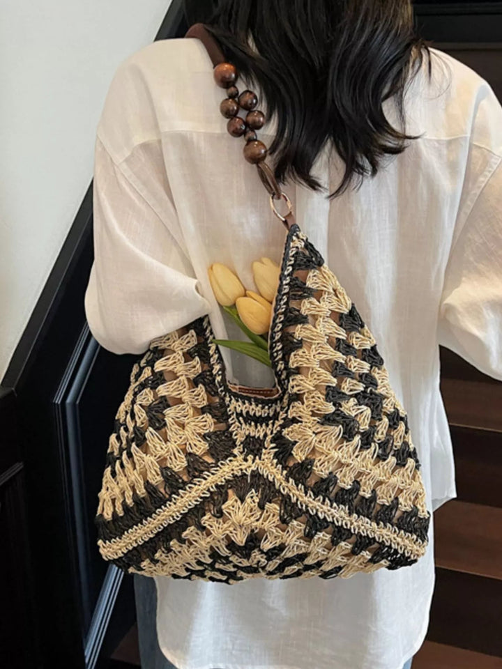 Crochet Hobo Handbag - Trendy Accessories/Handbags in Black for Women | The802Gypsy