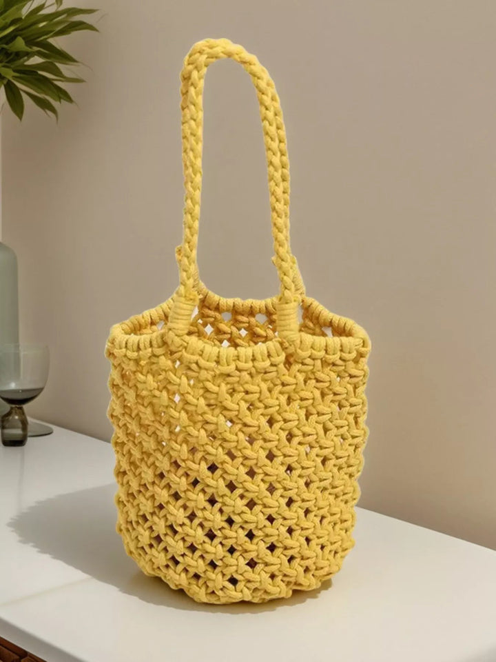 Handmade Crochet Handbag - Trendy Accessories/Handbags in Gold for Women | The802Gypsy