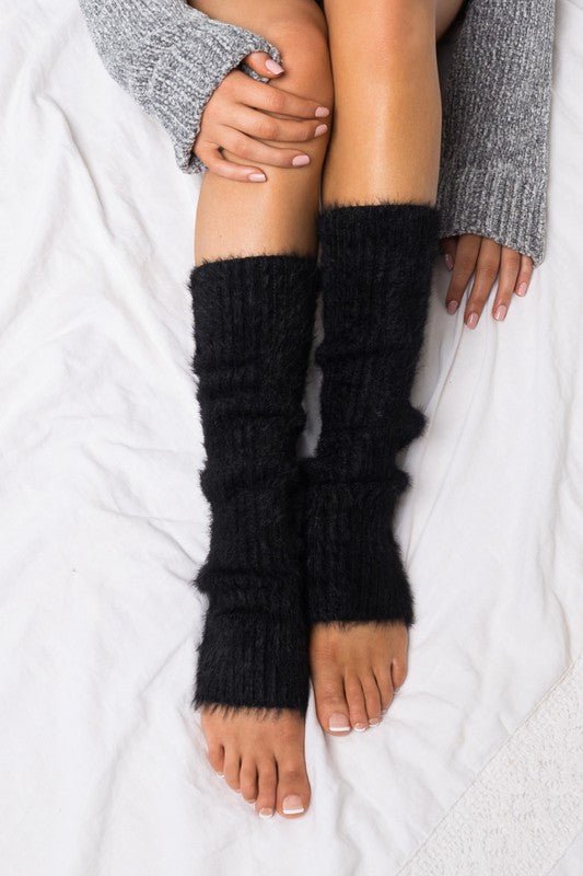 Soft Eyelash Leg Warmers - Trendy Accessories/Leg - Warmers in Black for Women | The802Gypsy