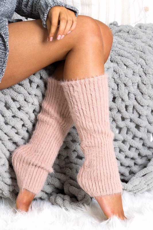 Soft Eyelash Leg Warmers - Trendy Accessories/Leg - Warmers in Blush for Women | The802Gypsy