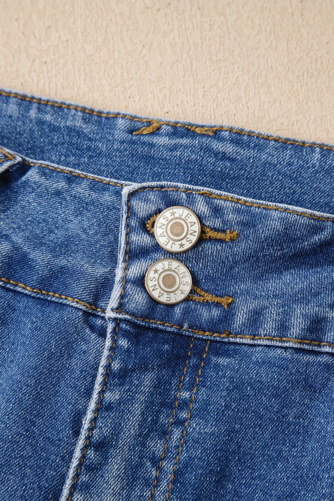 Double Button Zip Fly Straight Leg Jeans - Trendy Bottoms/Jeans in Ashleigh Blue for Women | The802Gypsy