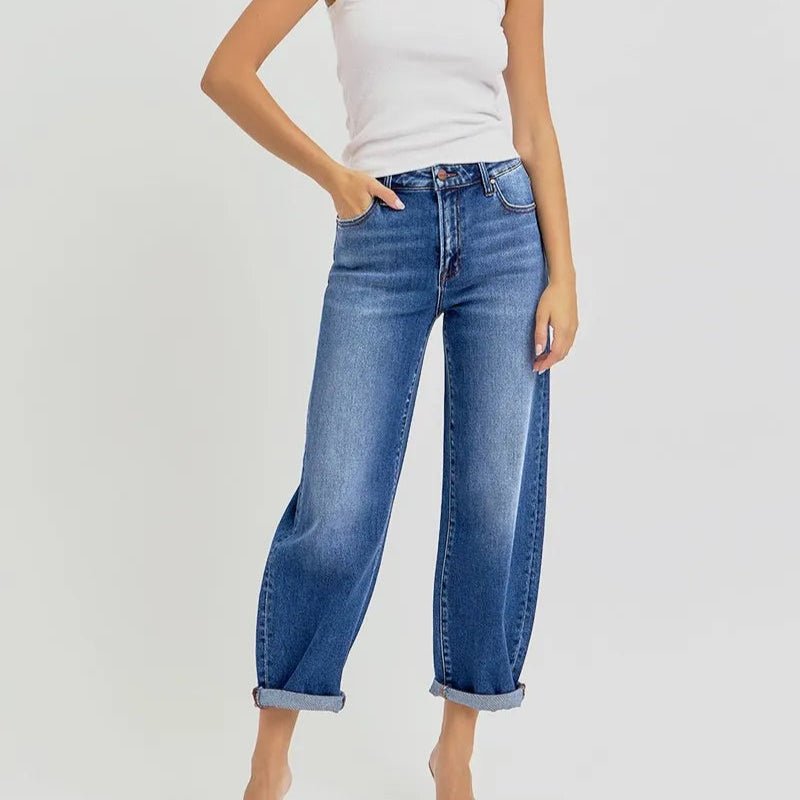 Dark Denim Bottoms/Jeans with 0