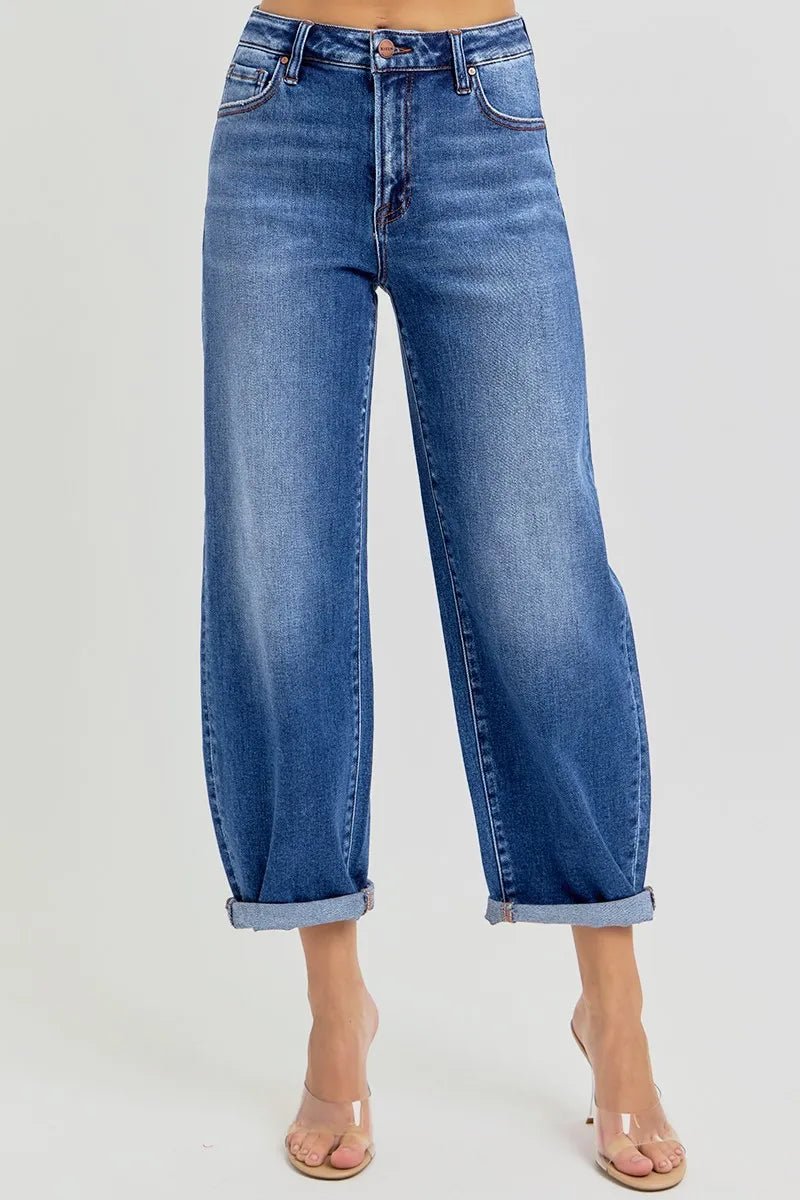 Dark Denim Bottoms/Jeans with 0