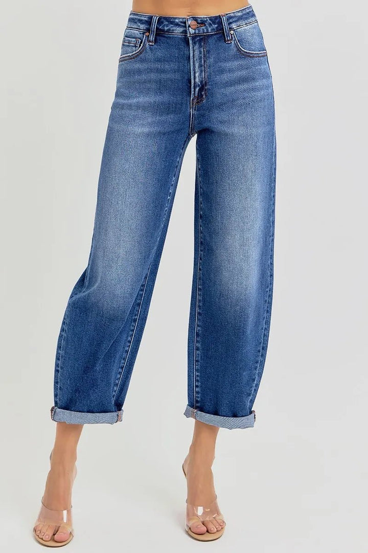 Dark Denim Bottoms/Jeans with 0