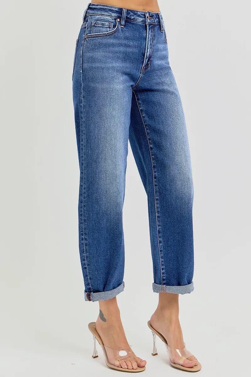 Dark Denim Bottoms/Jeans with 0