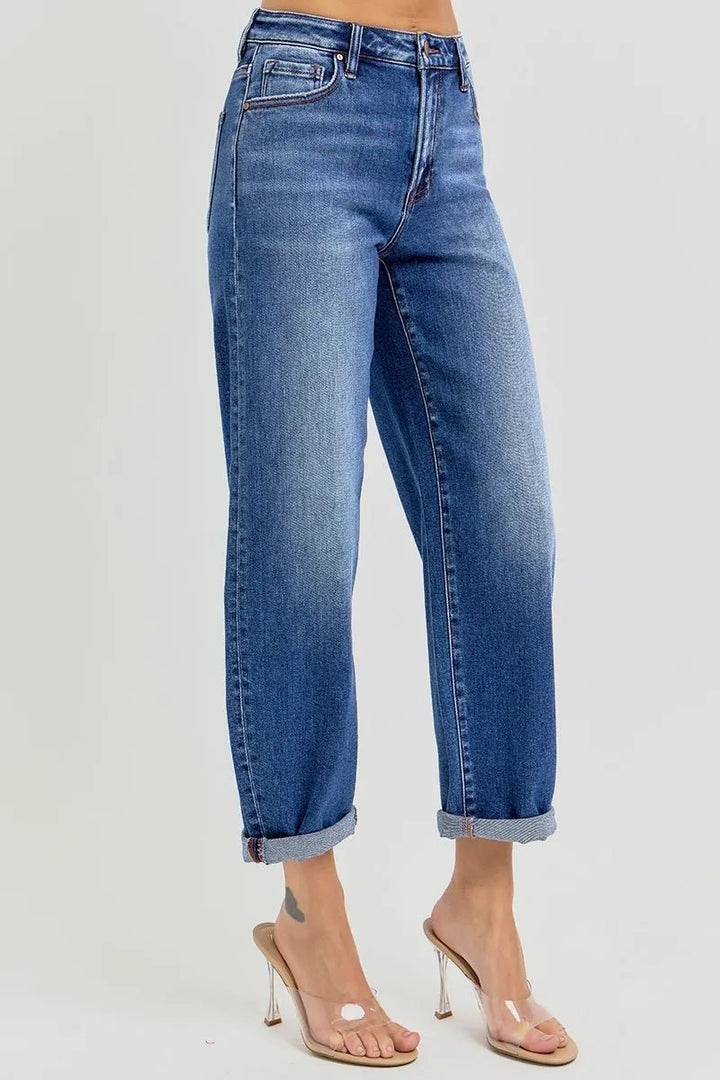 Dark Denim Bottoms/Jeans with 0